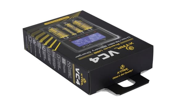 XTAR VC4SL batterioplader til Li-ion / Ni-MH / Ni-CD 18650