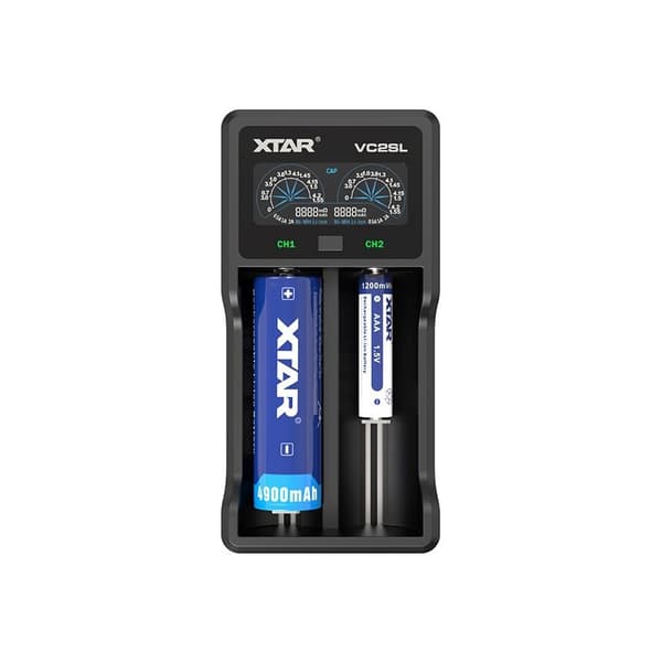 XTAR VC2SL Batterioplader Li-ion / Ni-MH / Ni-CD 18650