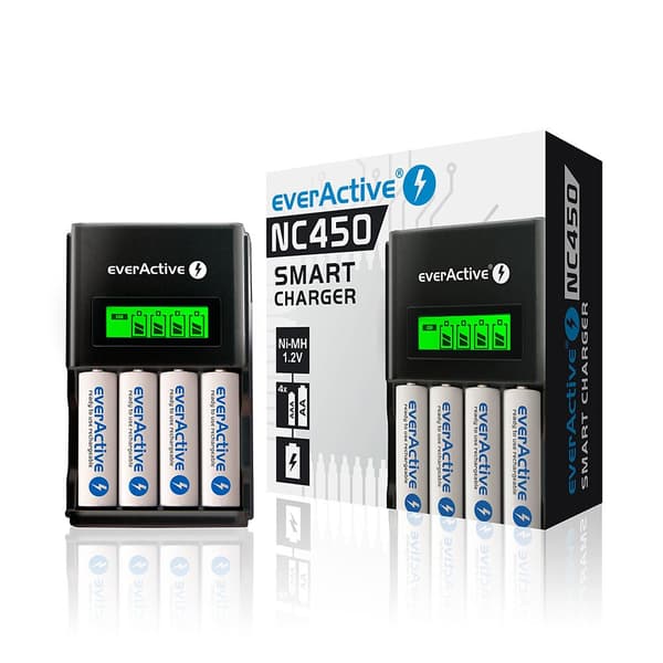 Oplader everActive NC-450 Black Edition