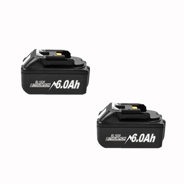 Makita 18V batteri, uppgraderad kapacitet på 9A, litium ersättningsteknologi, 18V, 2 st 3000mAH BL1815