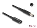 Miniatyrbild 1 av 4: DeLOCK Laptop Charging Cable USB Type-C  to 5.5 x 2.1 mm 15 cm