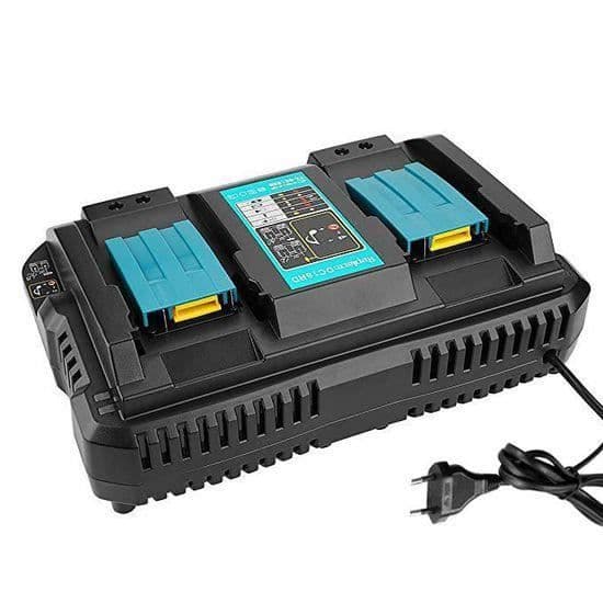 SQuick ersättningsladdare för dubbelt litiumjonbatteri 14,4V till 18V Makita BL1830 BL1850 BL1815 BL1860elektriskt elverktyg
