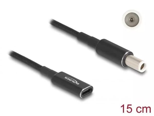 DeLOCK Laptop Charging Cable USB Type-C to Dell 7.4 x 5.0mm 15 cm