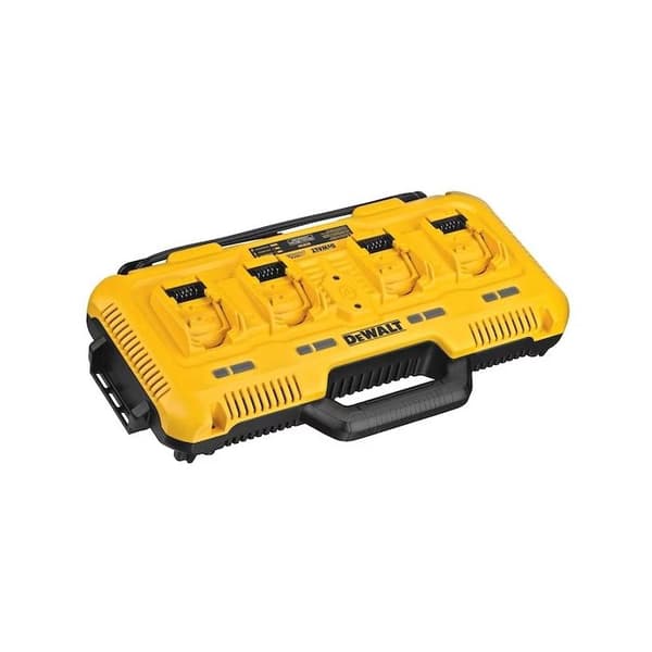 4-portars laddare - DEWALT - DCB104-QW - XR Li-Ion - Laddningstid 60 min