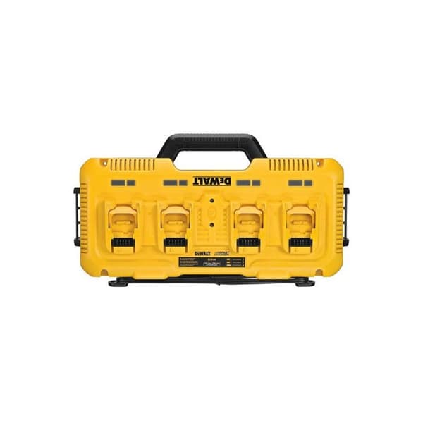 4-portars laddare - DEWALT - DCB104-QW - XR Li-Ion - Laddningstid 60 min