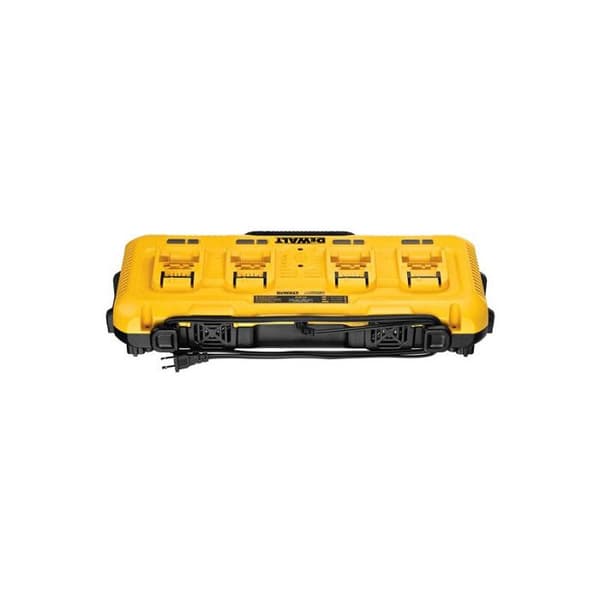 4-portars laddare - DEWALT - DCB104-QW - XR Li-Ion - Laddningstid 60 min