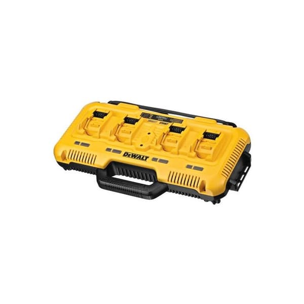 4-portars laddare - DEWALT - DCB104-QW - XR Li-Ion - Laddningstid 60 min