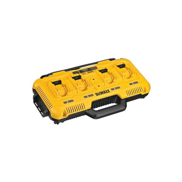 4-portars laddare - DEWALT - DCB104-QW - XR Li-Ion - Laddningstid 60 min
