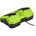 Miniatyrbillede 2 af 5: Dubbel laddare - FIELDMANN - För 20V batterier - Laddar 2Ah på 60 min - Kompatibel med 2Ah, 4Ah