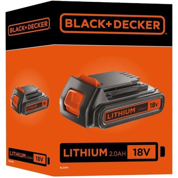 BLACK+DECKER 18V litiumbatteri 2,0Ah - BL2018-XJ