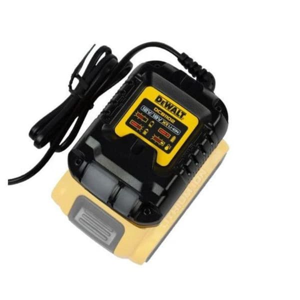 Batteriladdare - DEWALT - DCB1102 - 12V och 18V Li-ion - LED-indikator - Väggmontering