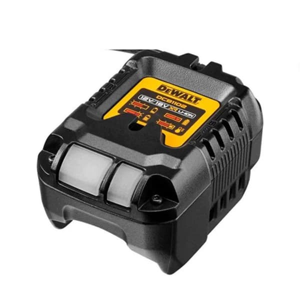 Batteriladdare - DEWALT - DCB1102 - 12V och 18V Li-ion - LED-indikator - Väggmontering
