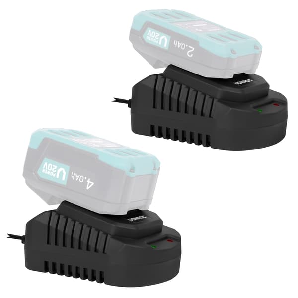 VONROC Snabbladdare 20V – 86W – 4.0A – Passar VPower 20V batterier CD828AA, CD829AA