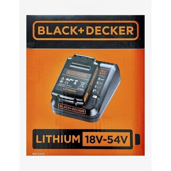 Black + Decker Badc2a20 -QW akku- ja laturisarja - Liukupakkaus litium 18V 2 Ah + laturi 2 Ah akku