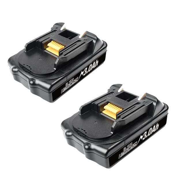 Makita 18V Batteri, Opgraderet 9A Kapacitet, Lithium Erstatningsteknologi, 18V, 2PC 3000mAH BL1815