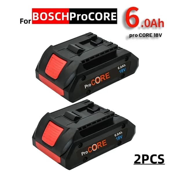 Erstatningsbatteri, 6000mAh kapacitet, 5 celler, opgraderede sikkerhedsfunktioner,6.0AhX2