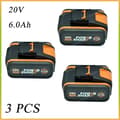 Miniatyrbild 2 av 2: Batteri, Li-Ion, Modell WA3553,Worx 6AhX3