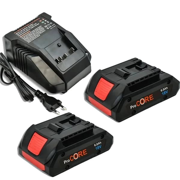 Batteripaket, litiumjon, 5 celler,6.0AhX2 laddareX2