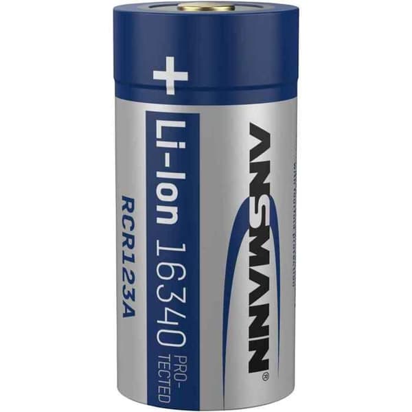 ANSMANN Li-Ion batteri 16340 uppladdningsbart litiumbatteri cr123a litiumbatteri 3,7V