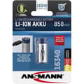 Miniatyrbild 1 av 4: ANSMANN Li-Ion batteri 16340 uppladdningsbart litiumbatteri cr123a litiumbatteri 3,7V