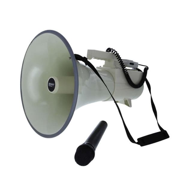 POWER ACOUSTICS MEGAPOWER 60 WIR trådlös megafon - 60W med UHF handhållen mikrofon