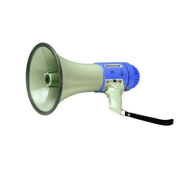 Monacor TM-25 - 25W megafon med inbyggd mikrofon och siren