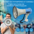 Miniatyrbild 4 av 4: INN Professionell megafon 50w 1000m blå mp3 megafon för evenemang och sportmatcher siren megafon röstförstärkare