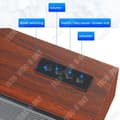 Miniatyrbild 3 av 4: TD® Home Retro Trä Långband Trådlös Bluetooth-högtalare Desktop Mobiltelefon Kortförstärkare