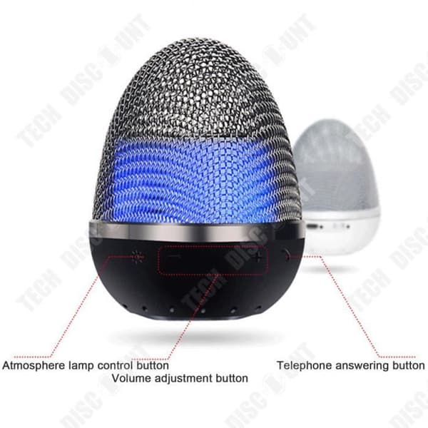 TD® Magnetisk levitation bluetooth-högtalare rotation förlustfri ljudkvalitet trådlös laddning gradient födelsedagspresent co