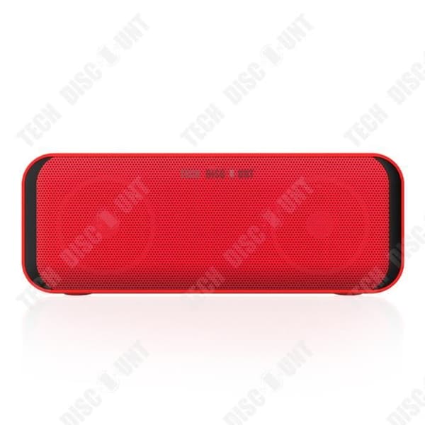 Trådlös vattentät Bluetooth-högtalare - TEKNISK RABATT - Cool Lantern - Dubbla högtalare - Subwoofer - Röd