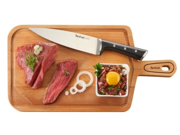 Tefal K2320214 - Kokkekniv - 19,7 cm - Rustfritt stål - Rustfritt stål - Svart - Kina (K23202)