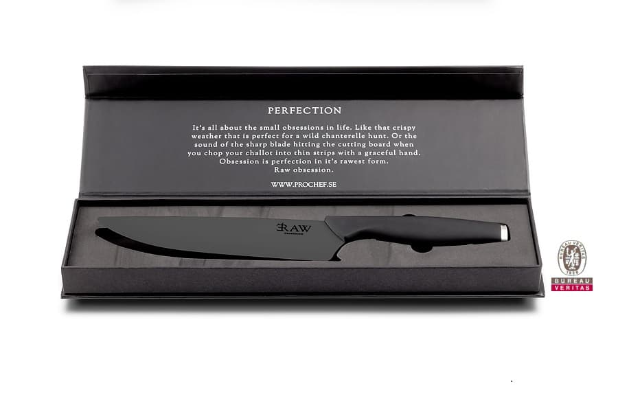 RAW Obsession Keramisk Kockkniv - Svart