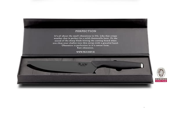 RAW Obsession Keramisk Kockkniv - Svart
