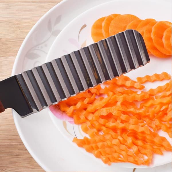 Tagget pommes frites kniv