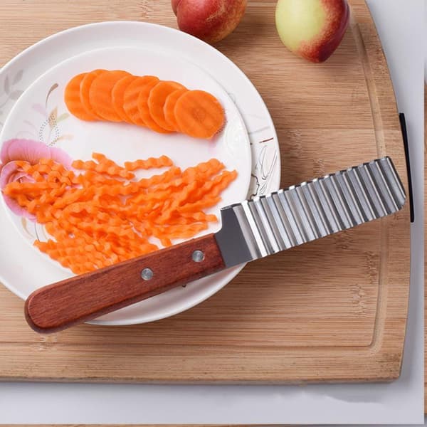 Tagget pommes frites kniv
