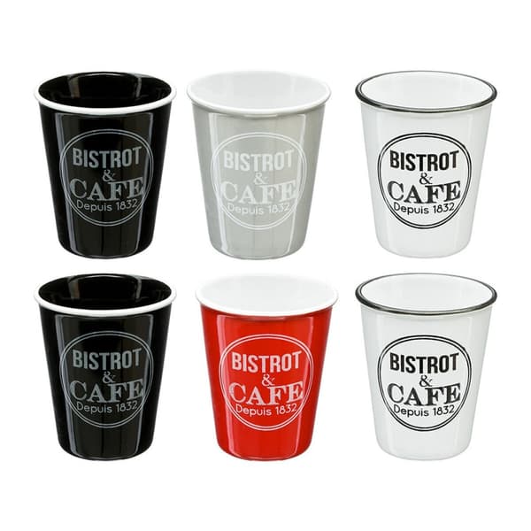 Kahvisetti 5five Simply Smart Bistrot Monivärinen 110 ml