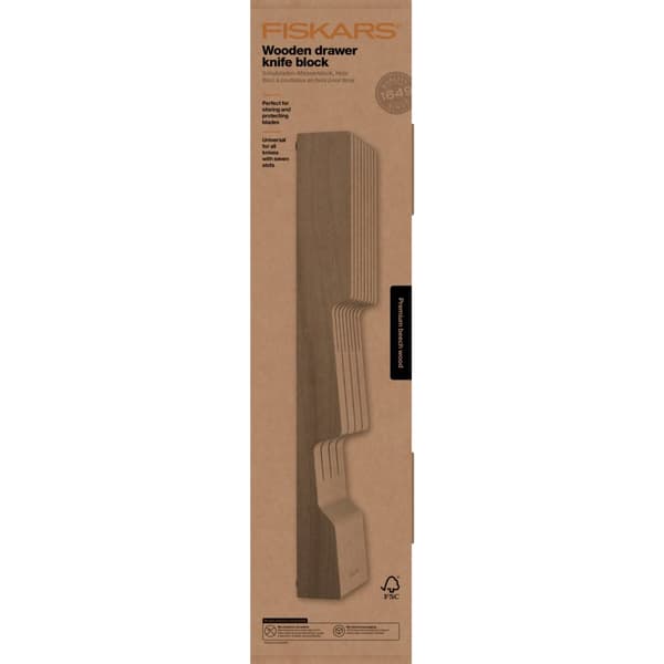 Fiskars Skuffinnsats i tre for kniver