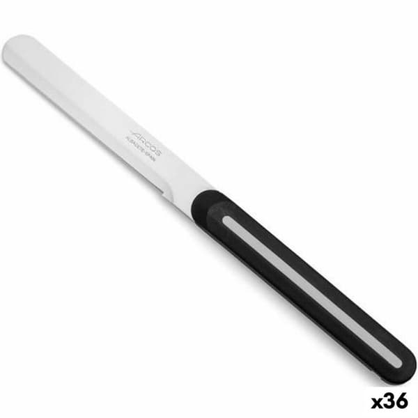 Smörkniv Arcos Svart Vit 10 cm Rostfritt stål (36 antal)