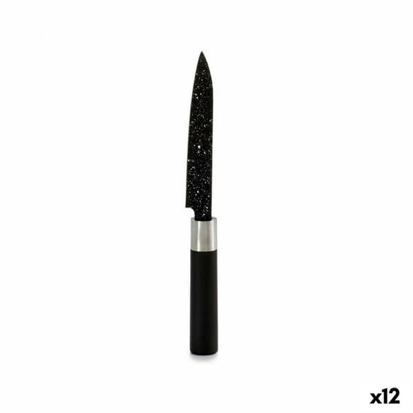 Køkkenkniv Kinvara KT11-5604M05 Sort Rustfrit stål Plastik 2,5 x 24 x 2,5 cm Marmor (12 enheder)