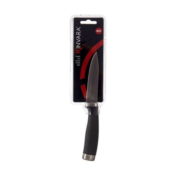 Skrellkniv Kinvara KT11-5603-06 Svart Sølv Rustfritt stål Plast (12 enheter)