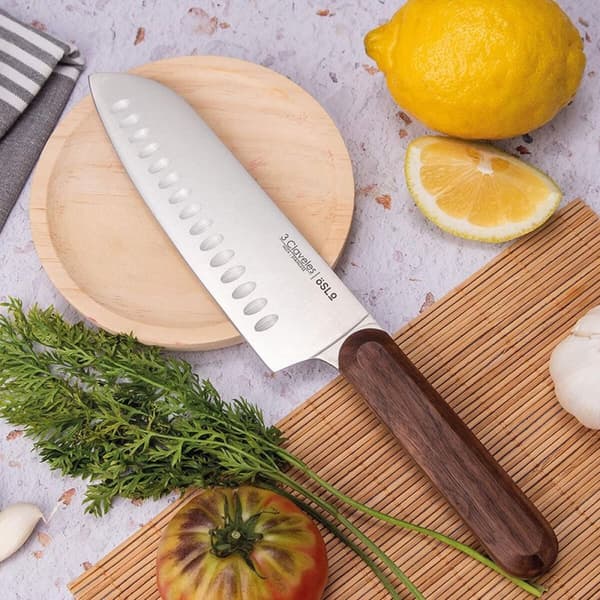 Santokukniv 3 Claveles Oslo Rustfritt stål 17,5 cm