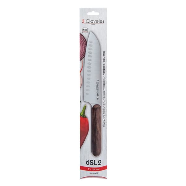 Santokukniv 3 Claveles Oslo Rustfritt stål 17,5 cm