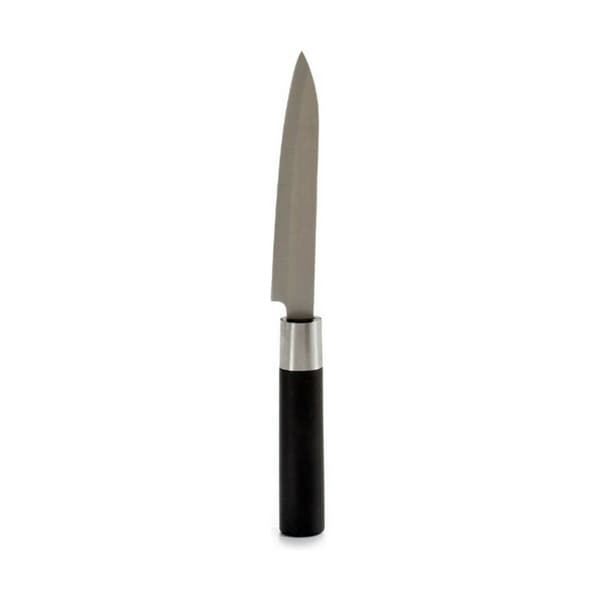 Kjøkkenkniv Kinvara KT11-5604S05 Svart Sølv Rustfritt stål Plast 2,7 x 24,3 x 1,8 cm (12 enheter)