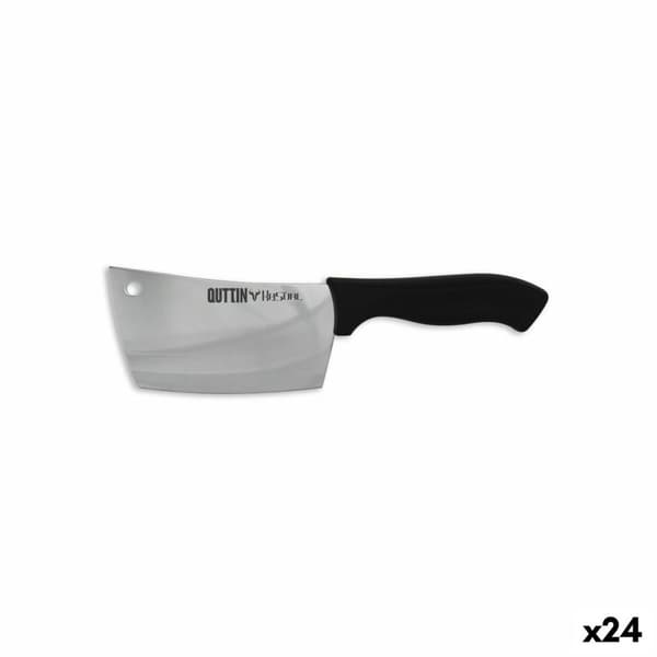 Stor Matlagingskniv Quttin Kasual 14 cm Svart Sølv (24 enheter)