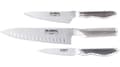 Miniatyrbillede 2 af 2: GLOBAL Classic 3-delt knivsæt med rillet kokkekniv (G-773889)