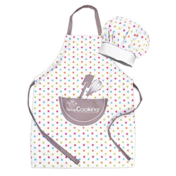 Köksförkläde och kockhatt för barn ScrapCooking