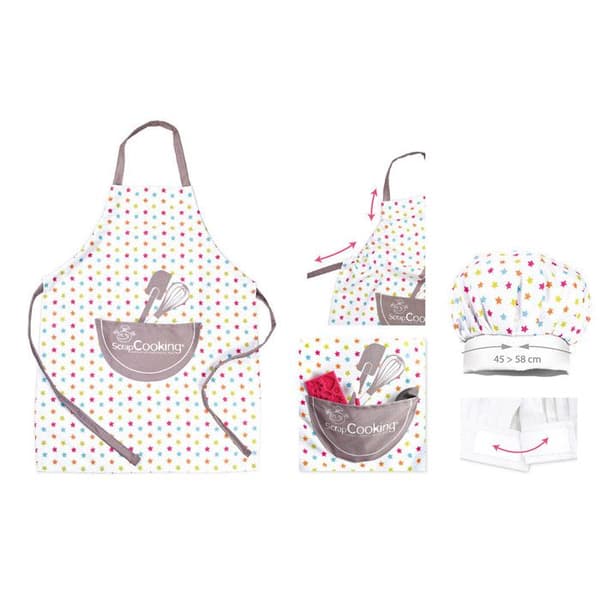 Köksförkläde och kockhatt för barn ScrapCooking