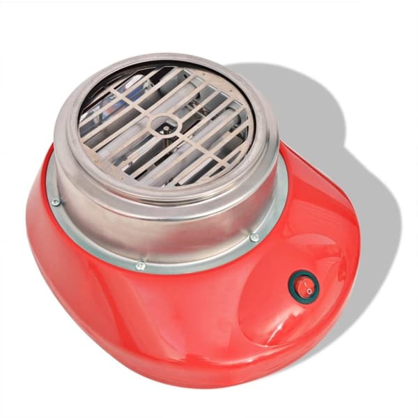 vidaXL Sockervaddsmaskin 480 W röd