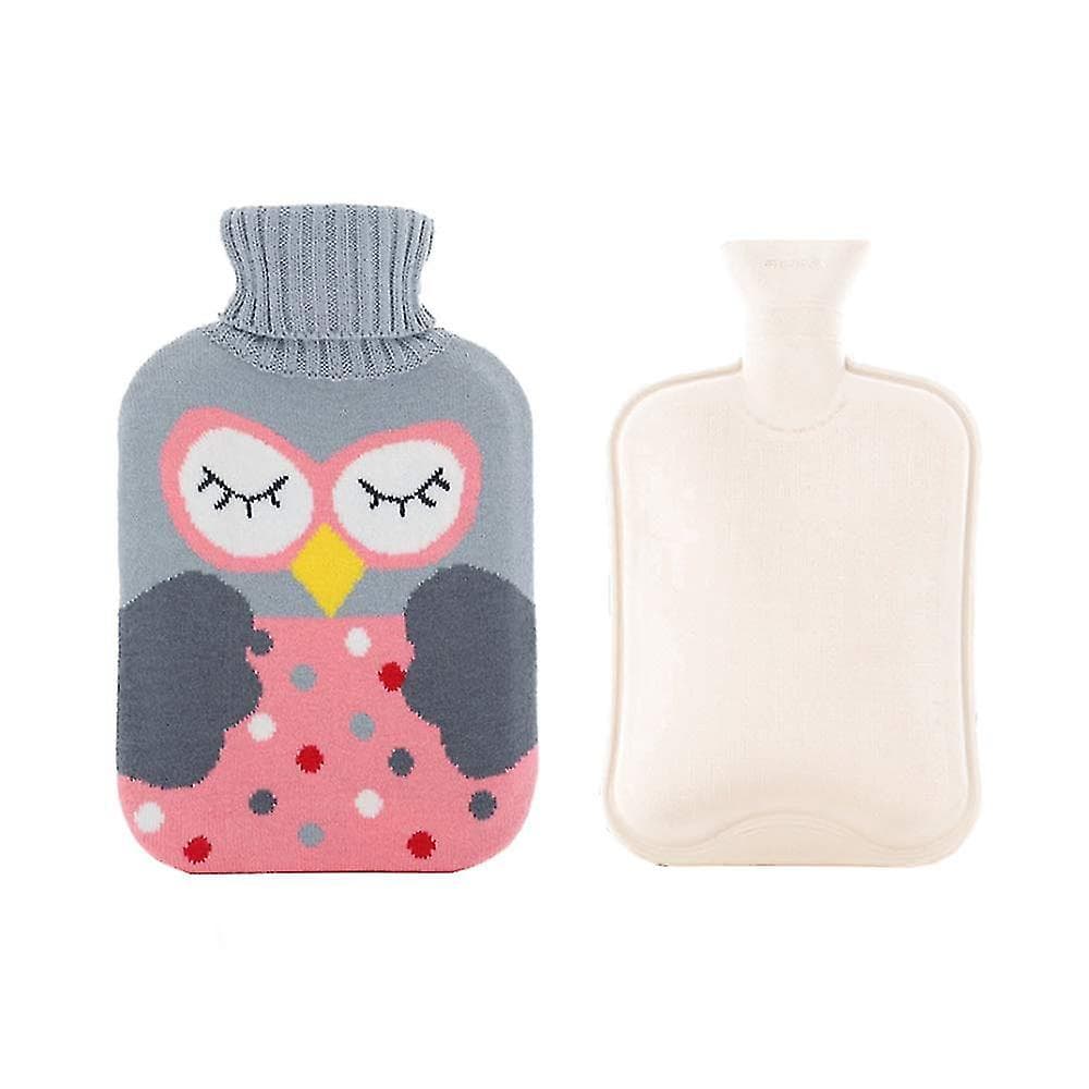 Vattenflaska, varmvattenflaska med lock, varmvattenflaska, animalisk varmvattenflaska, stor