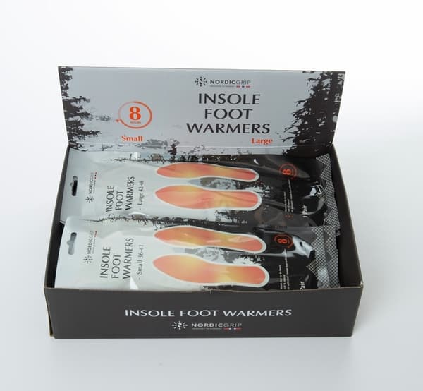 NORDIC GRIP FOTVÄRMARE 10-PACK, kemiska värmesulor engångs